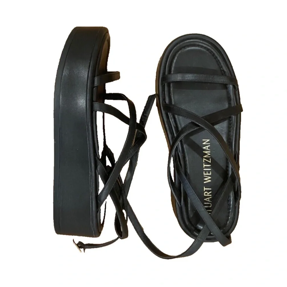 Stuart Weitzman Summerlift Platform Sandal size 38.5 - Picture 1 of 6